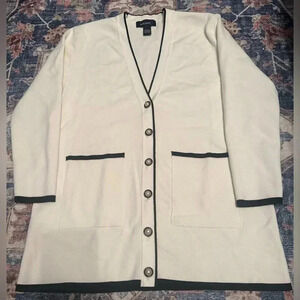 Level Eight 8 - V Neck Button Down Cardigan - Size Large